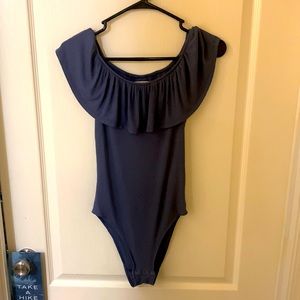 Medium A&F off shoulder body suit